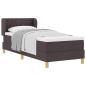 Preview: Boxspringbett mit Matratze Dunkelbraun 80x200 cm Stoff