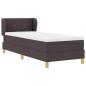 Preview: Boxspringbett mit Matratze Dunkelbraun 80x200 cm Stoff