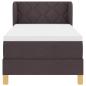 Preview: Boxspringbett mit Matratze Dunkelbraun 80x200 cm Stoff