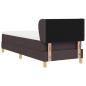 Preview: Boxspringbett mit Matratze Dunkelbraun 80x200 cm Stoff