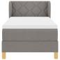 Preview: Boxspringbett mit Matratze Taupe 80x200 cm Stoff
