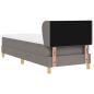 Preview: Boxspringbett mit Matratze Taupe 80x200 cm Stoff