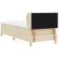 Preview: Boxspringbett mit Matratze Creme 80x200 cm Stoff