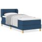 Preview: Boxspringbett mit Matratze Blau 80x200 cm Stoff