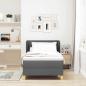 Preview: Boxspringbett mit Matratze Dunkelgrau 90x200 cm Stoff