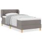 Preview: Boxspringbett mit Matratze Taupe 90x200 cm Stoff