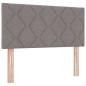 Preview: Boxspringbett mit Matratze Taupe 90x200 cm Stoff