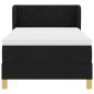 Preview: Boxspringbett mit Kopfteil Schwarz 100 x 200 cm Stoff