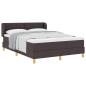Preview: Boxspringbett mit Matratze Dunkelbraun 140x200 cm Stoff