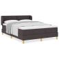 Preview: Boxspringbett mit Matratze Dunkelbraun 140x200 cm Stoff
