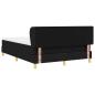 Preview: Boxspringbett mit Matratze Schwarz 160x200 cm Stoff