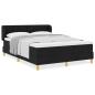 Preview: Boxspringbett mit Matratze Schwarz 160x200 cm Stoff