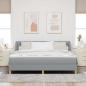 Preview: Boxspringbett mit Matratze Hellgrau 180x200 cm Stoff