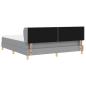 Preview: Boxspringbett mit Matratze Hellgrau 180x200 cm Stoff