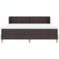 Preview: Boxspringbett mit Matratze Dunkelbraun 180x200 cm Stoff