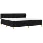 Preview: Boxspringbett mit Matratze Schwarz 200x200 cm Stoff