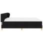 Preview: Boxspringbett mit Matratze Schwarz 200x200 cm Stoff