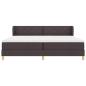 Preview: Boxspringbett mit Matratze Dunkelbraun 200x200 cm Stoff