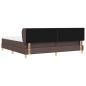 Preview: Boxspringbett mit Matratze Dunkelbraun 200x200 cm Stoff