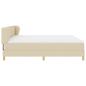 Preview: Boxspringbett mit Matratze Creme 200x200 cm Stoff