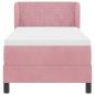 Preview: Boxspringbett mit Matratze Rosa 80x200 cm Samt