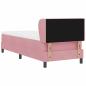 Preview: Boxspringbett mit Matratze Rosa 80x200 cm Samt