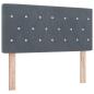 Preview: Boxspringbett mit Matratze Dunkelgrau 90x190 cm Samt