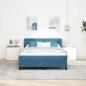 Preview: Boxspringbett mit Matratze Dunkelblau 140x190 cm Samt