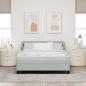 Preview: Boxspringbett mit Matratze Hellgrau 140x200 cm Samt