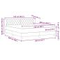 Preview: Boxspringbett mit Matratze Hellgrau 160x200 cm Samt