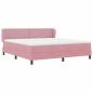 Preview: Boxspringbett mit Matratze Rosa 180x200 cm Samt