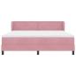 Preview: Boxspringbett mit Matratze Rosa 180x200 cm Samt