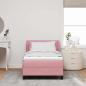 Preview: Boxspringbett mit Matratze Rosa 80x200 cm Samt
