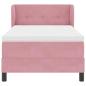 Preview: Boxspringbett mit Matratze Rosa 80x200 cm Samt