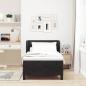 Preview: Boxspringbett mit Matratze Schwarz 100x200 cm Samt