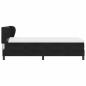 Preview: Boxspringbett mit Matratze Schwarz 100x200 cm Samt