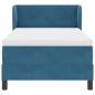 Preview: Boxspringbett mit Matratze Dunkelblau 100x200 cm Samt