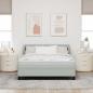 Preview: Boxspringbett mit Matratze Hellgrau 140x190 cm Samt