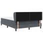 Preview: Boxspringbett mit Matratze Dunkelgrau 140x200 cm Samt