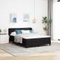 Preview: ARDEBO.de - Boxspringbett mit Matratze Schwarz 160x200 cm Samt