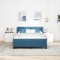 Preview: Boxspringbett mit Kopfteil Dunkelblau 160 x 200 cm Samt