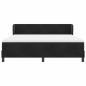 Preview: Boxspringbett mit Matratze Schwarz 180x200 cm Samt