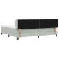 Preview: Boxspringbett mit Matratze Hellgrau 200x200 cm Samt
