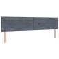 Preview: Boxspringbett mit Matratze Dunkelgrau 200x200 cm Samt