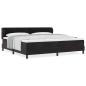 Preview: Boxspringbett mit Matratze Schwarz 200x200 cm Samt