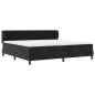 Preview: Boxspringbett mit Matratze Schwarz 200x200 cm Samt