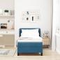 Preview: Boxspringbett mit Kopfteil Dunkelblau 80 x 200 cm Samt