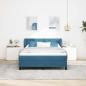 Preview: Boxspringbett mit Matratze Dunkelblau 140x190 cm Samt