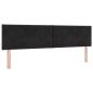 Preview: Boxspringbett mit Matratze Schwarz 180x200 cm Samt