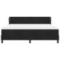 Preview: Boxspringbett mit Matratze Schwarz 180x200 cm Samt